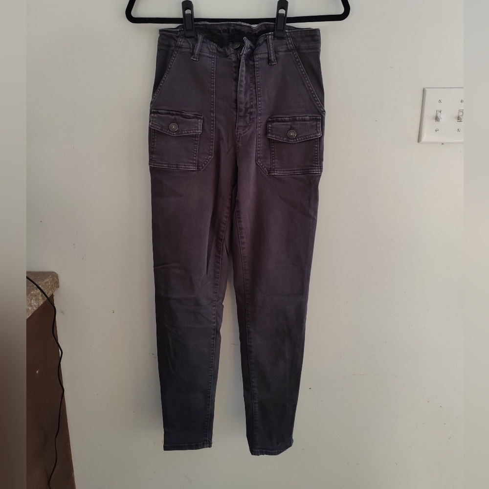 AE Highest Rise Cargo Jeggings Gray